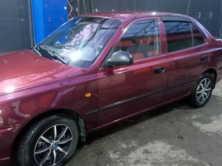 2008 Hyundai Accent ТагАЗ II, красный, 350000 рублей, вид 5