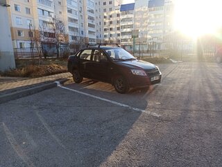 2012 Lada (ВАЗ) Granta I, чёрный, 325000 рублей, вид 4