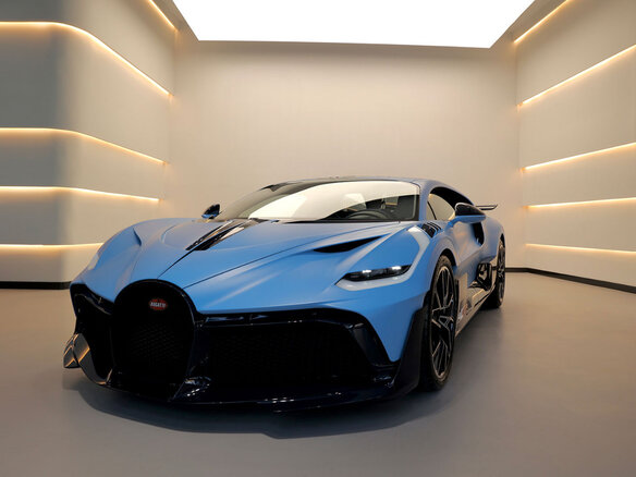 2021 Bugatti Divo, синий - вид 5