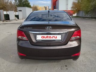 2016 Hyundai Solaris I Рестайлинг, коричневый, 950000 рублей, вид 4