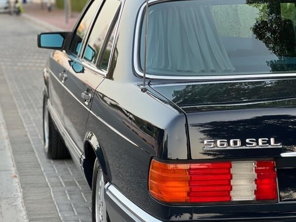 1989 Mercedes-Benz S-Класс 560 II (W126) Рестайлинг, синий, 7000000 рублей - вид 14