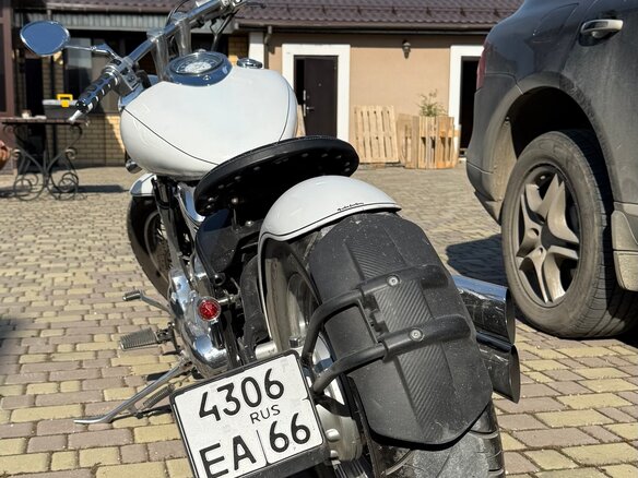2007 Yamaha XVS1100, белый, 580000 рублей - вид 7