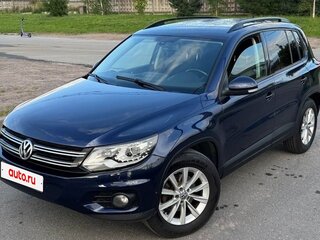 2012 Volkswagen Tiguan I Рестайлинг, синий, 1145000 рублей, вид 1