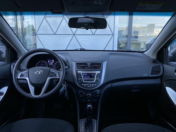 2016 Hyundai Solaris I Рестайлинг, чёрный, 649000 рублей - вид 9