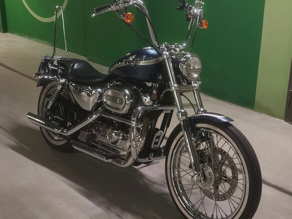 2003 Harley-Davidson XL1200, синий, 850000 рублей - вид 13