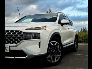 2021 Hyundai Santa Fe IV Рестайлинг, белый, 3550000 рублей, вид 3