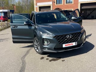 2019 Hyundai Santa Fe IV, серый, 3150000 рублей, вид 4