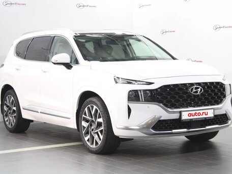 2021 Hyundai Santa Fe IV, белый, 4600000 рублей, вид 3