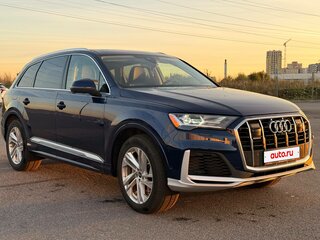 2022 Audi Q7 55 TFSI II (4M) Рестайлинг, синий, 6050000 рублей, вид 4