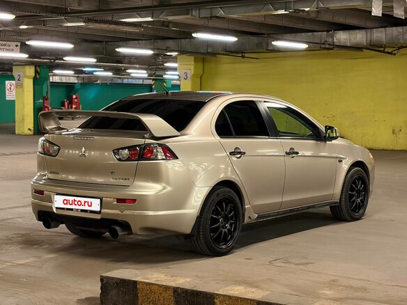 2008 Mitsubishi Lancer X, бежевый, 800000 рублей - вид 6