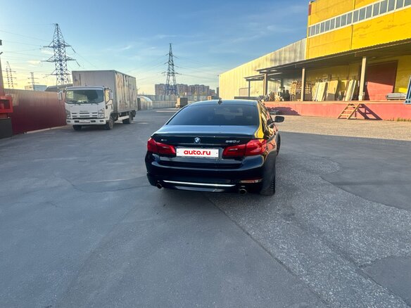 2017 BMW 5 серии 520d xDrive VII (G30/G31/G38), чёрный - вид 4