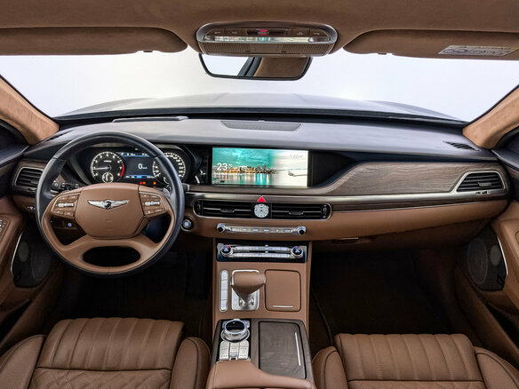 2021 Genesis G90 Limousine I Рестайлинг, чёрный, 5840000 рублей - вид 14
