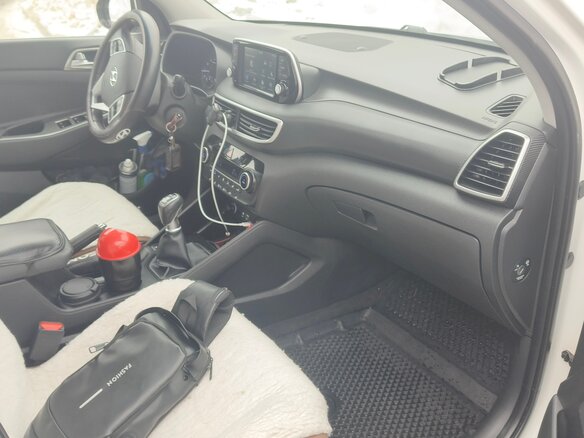 2019 Hyundai Tucson III Рестайлинг, белый, 2300000 рублей - вид 7