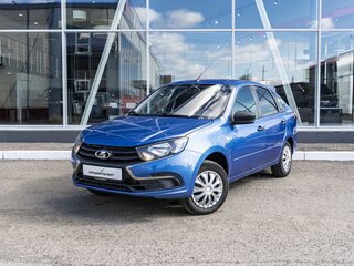 2018 Lada (ВАЗ) Granta I Рестайлинг, синий, 450000 рублей, вид 1