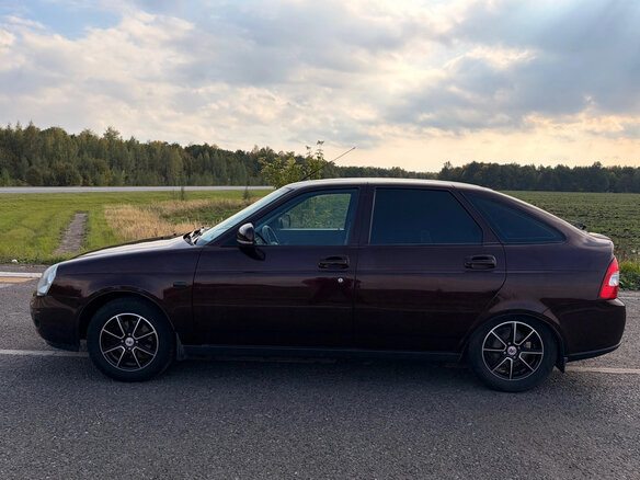 2012 Lada (ВАЗ) Priora I, пурпурный, 350000 рублей - вид 6