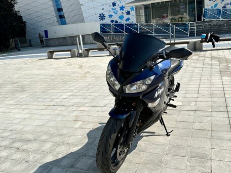 2013 Kawasaki ER-4F (Ninja 400R), синий, 340000 рублей, вид 4