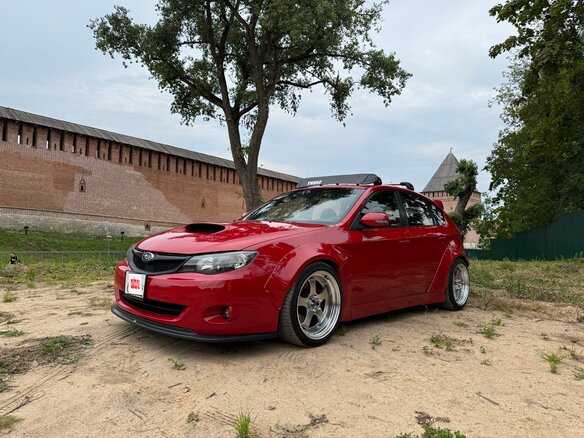 2008 Subaru Impreza III, красный, 1390000 рублей