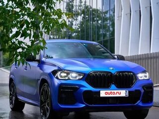 2022 BMW X6 40d III (G06), синий, 8400000 рублей, вид 3