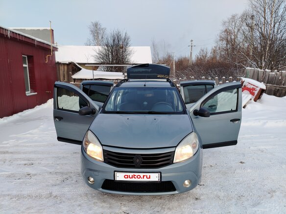 2011 Renault Sandero I, синий, 495000 рублей - вид 4