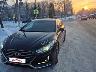 2018 Hyundai Sonata VII (LF) Рестайлинг, чёрный, 1900000 рублей, вид 2