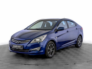2016 Hyundai Solaris I Рестайлинг, синий, 930000 рублей, вид 1
