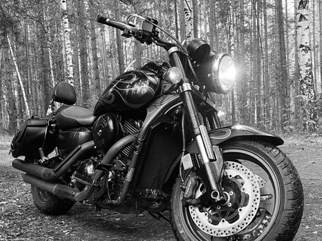 2007 Kawasaki VN1600 Vulcan, чёрный, 550000 рублей, вид 1