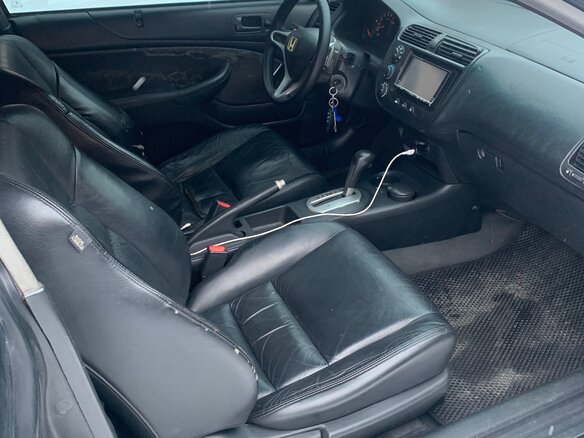 2003 Honda Civic VII Рестайлинг, чёрный, 400000 рублей - вид 19