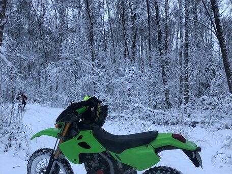 2003 Kawasaki KLX 250, зелёный, 225000 рублей, вид 5