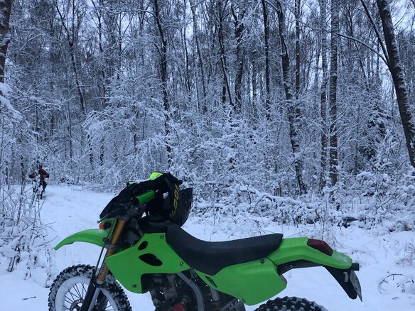 2003 Kawasaki KLX 250, зелёный, 250000 рублей - вид 4