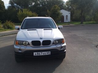 2002 BMW X5 3.0i I (E53), серебристый, 910000 рублей, вид 2