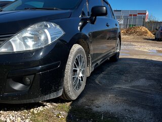 2008 Nissan Tiida I, чёрный, 525000 рублей, вид 1