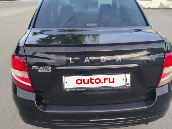 2021 Lada (ВАЗ) Granta I Рестайлинг, чёрный, 700000 рублей - вид 6