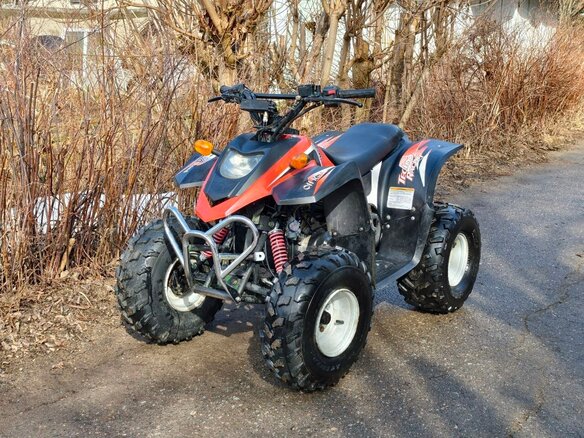2015 Stels ATV-50, красный, 55000 рублей