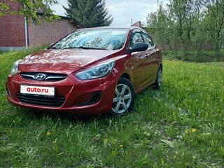 2011 Hyundai Solaris I, красный, 639000 рублей, вид 1