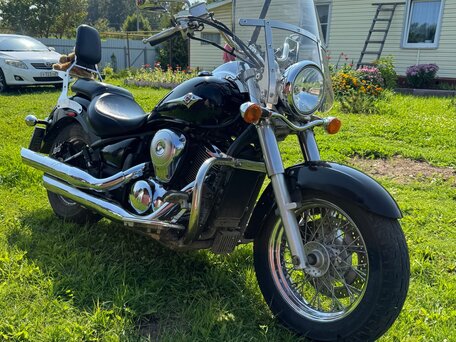 2007 Kawasaki VN900 Vulcan, чёрный, 650000 рублей, вид 5