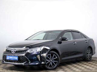 2015 Toyota Camry VII (XV50) Рестайлинг, чёрный, 1999000 рублей, вид 3