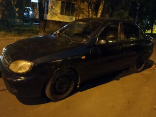2007 Chevrolet Lanos I, чёрный, 155600 рублей, вид 3