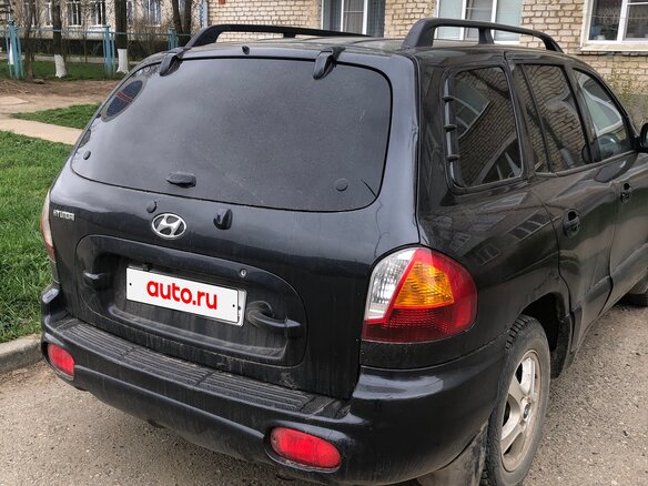 2004 Hyundai Santa Fe I, чёрный, 240000 рублей - вид 5