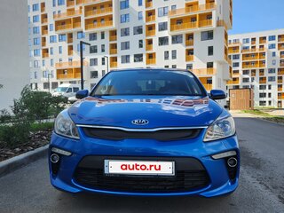 2017 Kia Rio III Рестайлинг, синий, 1350000 рублей, вид 5