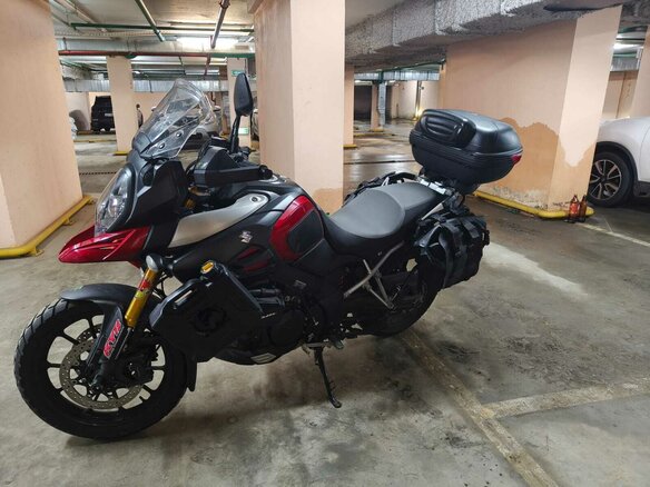 2015 Suzuki V-Strom 1000, пурпурный, 790000 рублей - вид 9