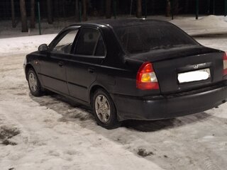 2008 Hyundai Accent ТагАЗ II, чёрный, 335000 рублей, вид 3