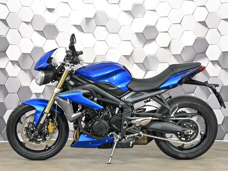 2013 Triumph Street Triple, синий, 599000 рублей, вид 4