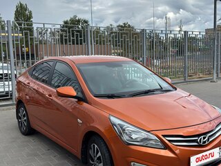2015 Hyundai Solaris I Рестайлинг, оранжевый, 1150000 рублей, вид 2