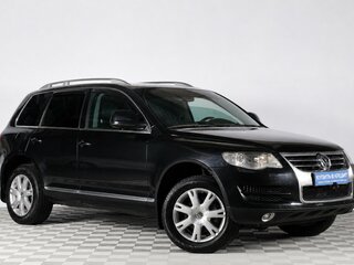 2008 Volkswagen Touareg I Рестайлинг, чёрный, 1399000 рублей, вид 1