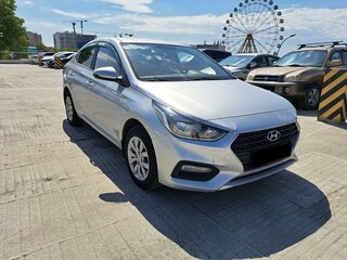 2020 Hyundai Solaris II Рестайлинг, серебристый, 860000 рублей, вид 2