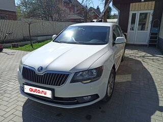 2015 Skoda Superb DSG II Рестайлинг, белый, 1100000 рублей, вид 1