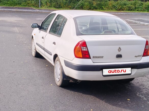 2002 Renault Symbol I Рестайлинг, белый, 150000 рублей - вид 24