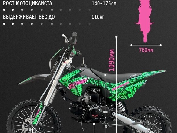 2024 BSE EX 125, зелёный, 70000 рублей - вид 6