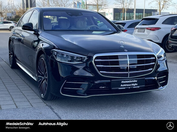 2026 Mercedes-Benz S-Класс 580 Long 4MATIC VII (W223), чёрный - вид 1