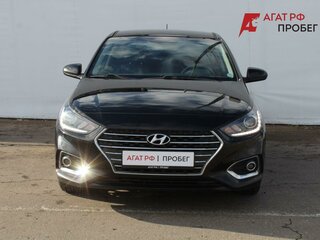 2017 Hyundai Solaris I Рестайлинг, чёрный, 1370000 рублей, вид 2